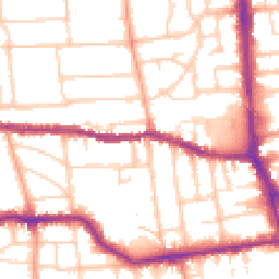 Daytime road noise heatmap for BN11 4ES