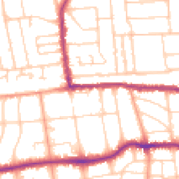 Daytime road noise heatmap for BN11 4FL
