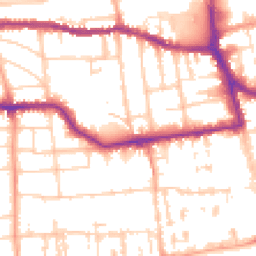Daytime road noise heatmap for BN11 4GA