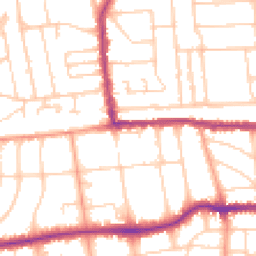 Daytime road noise heatmap for BN11 4HW