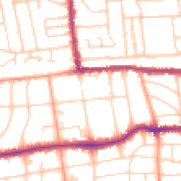 Daytime road noise heatmap for BN11 4NL