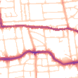 Daytime road noise heatmap for BN11 4NU