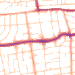Daytime road noise heatmap for BN11 4QE