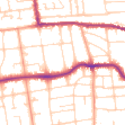 Daytime road noise heatmap for BN11 4RH