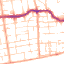 Daytime road noise heatmap for BN11 4RX