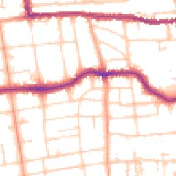 Daytime road noise heatmap for BN11 4SF