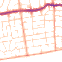 Daytime road noise heatmap for BN11 4TJ