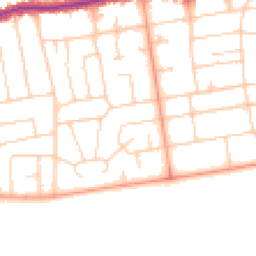 Daytime road noise heatmap for BN11 5DA