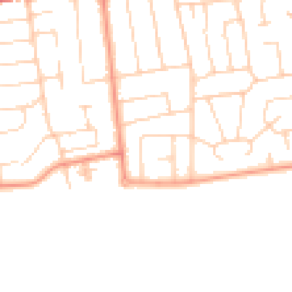 Daytime road noise heatmap for BN11 5EL