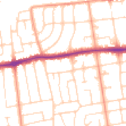 Daytime road noise heatmap for BN11 5HG