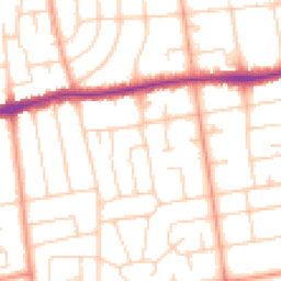 Daytime road noise heatmap for BN11 5HS