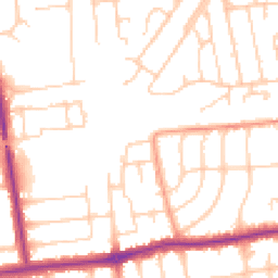 Daytime road noise heatmap for BN11 5JW