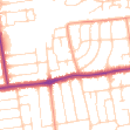 Daytime road noise heatmap for BN11 5LF