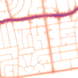 Daytime road noise heatmap for BN11 5PJ