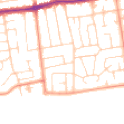 Daytime road noise heatmap for BN11 5SN