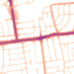 Daytime road noise heatmap for BN12 4AB