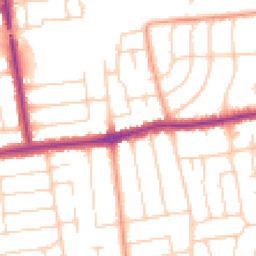 Daytime road noise heatmap for BN12 4AD