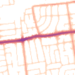 Daytime road noise heatmap for BN12 4AL