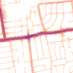 Daytime road noise heatmap for BN12 4AP