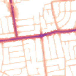 Daytime road noise heatmap for BN12 4AS