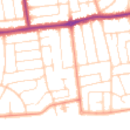 Daytime road noise heatmap for BN12 4AU