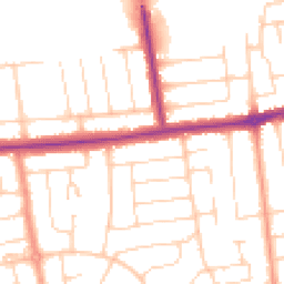 Daytime road noise heatmap for BN12 4AY