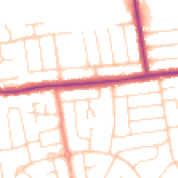 Daytime road noise heatmap for BN12 4BA