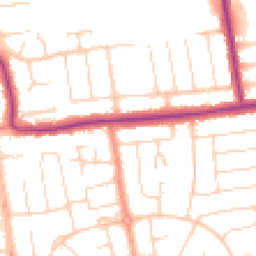 Daytime road noise heatmap for BN12 4BB