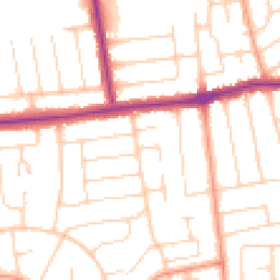 Daytime road noise heatmap for BN12 4BH