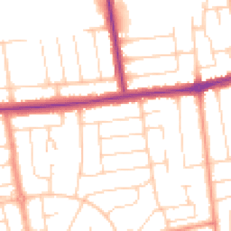 Daytime road noise heatmap for BN12 4BL