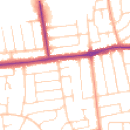 Daytime road noise heatmap for BN12 4BQ