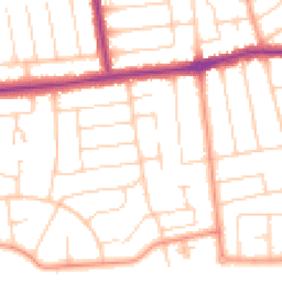Daytime road noise heatmap for BN12 4BS