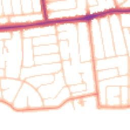Daytime road noise heatmap for BN12 4BU