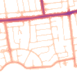 Daytime road noise heatmap for BN12 4BW