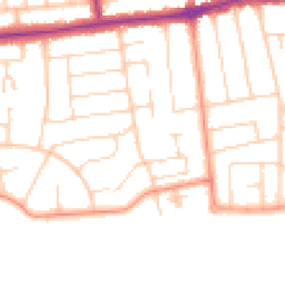 Daytime road noise heatmap for BN12 4BY