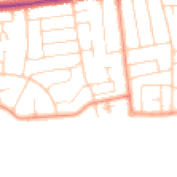 Daytime road noise heatmap for BN12 4BZ