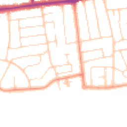 Daytime road noise heatmap for BN12 4DA