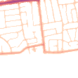 Daytime road noise heatmap for BN12 4DD