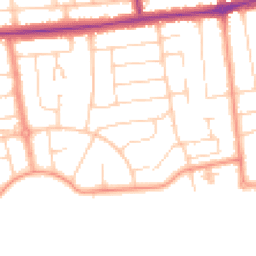 Daytime road noise heatmap for BN12 4DN