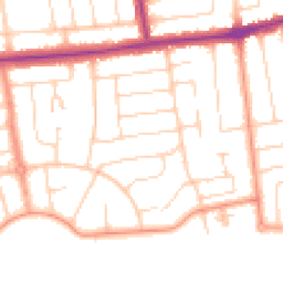 Daytime road noise heatmap for BN12 4DS