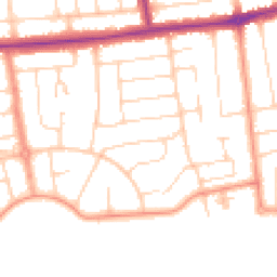 Daytime road noise heatmap for BN12 4DW