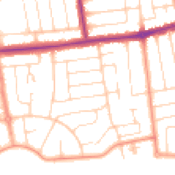 Daytime road noise heatmap for BN12 4DX