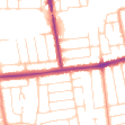 Daytime road noise heatmap for BN12 4ED