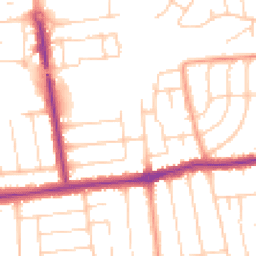 Daytime road noise heatmap for BN12 4EN