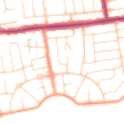Daytime road noise heatmap for BN12 4LH