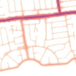Daytime road noise heatmap for BN12 4LQ