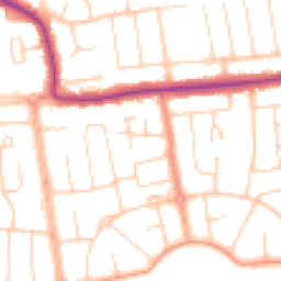 Daytime road noise heatmap for BN12 4LS