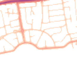Daytime road noise heatmap for BN12 4NJ
