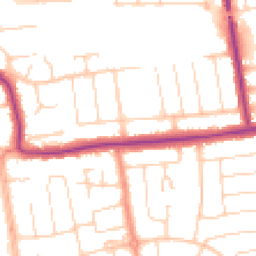 Daytime road noise heatmap for BN12 4SH