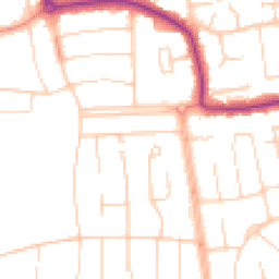 Daytime road noise heatmap for BN12 4SN